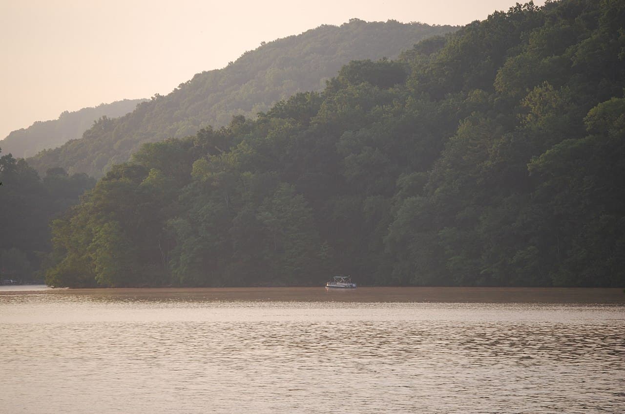 Morning light over Claytor Lake near Pulaski, Virginia